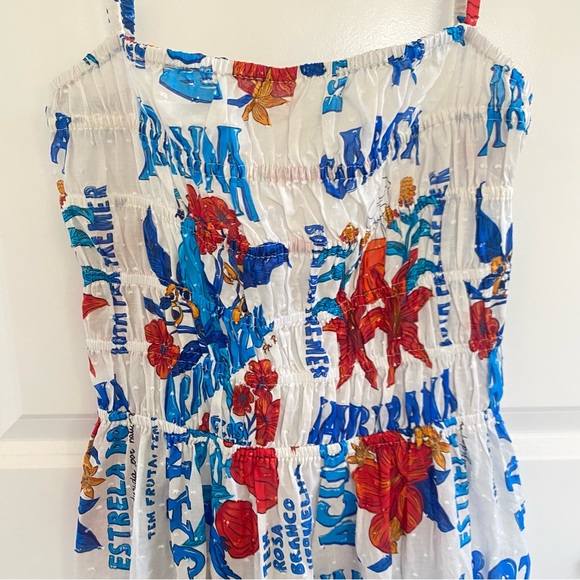 Farm Rio x Anthropologie Sleeveless Smocked Printed Maxi Dress - Picture 4 of 7